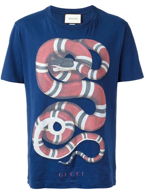 blue gucci snake|Gucci Snake Shirt .